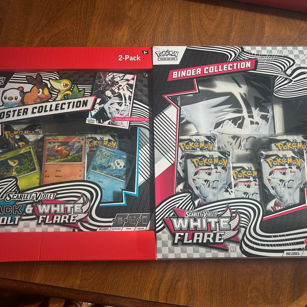 Pokemon Scarlet & Violet White Flare Binder Collection - White, Red, Black